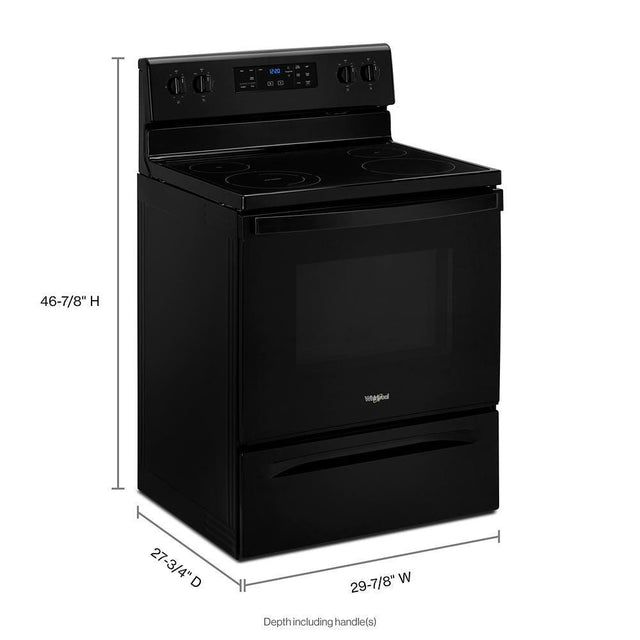 Whirlpool 5.3 cu. ft. electric range with Frozen Bake technology WFE515S0JB