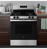 GE® 30" Free-Standing Gas Range GGF400PVSS