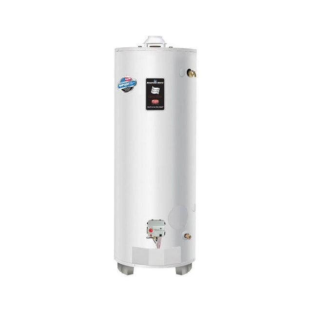 BRADFORD WHITE 75 GALLON 76MBH RESIDENTIAL GAS (PROPANE) ATMOSPHERIC VENT WATER HEATER 62-3/8"H X 26"W RG275H6X