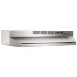 Broan® 24-Inch Ductless Under-Cabinet Range Hood, Stainless 412404