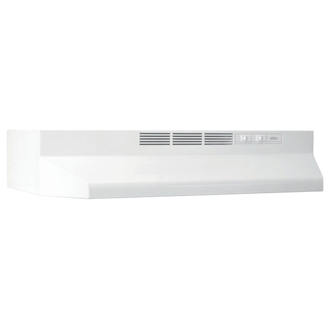 Broan® 24-Inch Ductless Under-Cabinet Range Hood, White 412401