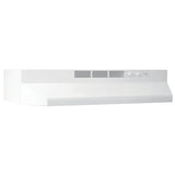 Broan® 24-Inch Ductless Under-Cabinet Range Hood w/ Easy Install System, White BUEZ124WW