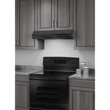 Broan® 30-Inch 4-Way Convertible Under-Cabinet Range Hood, 270 Max CFM, Black BXT130BL