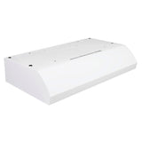 Broan® 30-Inch 4-Way Convertible Under-Cabinet Range Hood, 270 Max CFM, White BXT130WW