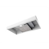 Broan® 30-Inch 4-Way Convertible Under-Cabinet Range Hood, 270 Max CFM, White BXT130WW