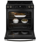 GE® 30" Slide-In Electric Convection Range with No Preheat Air Fry GRS600AVDS