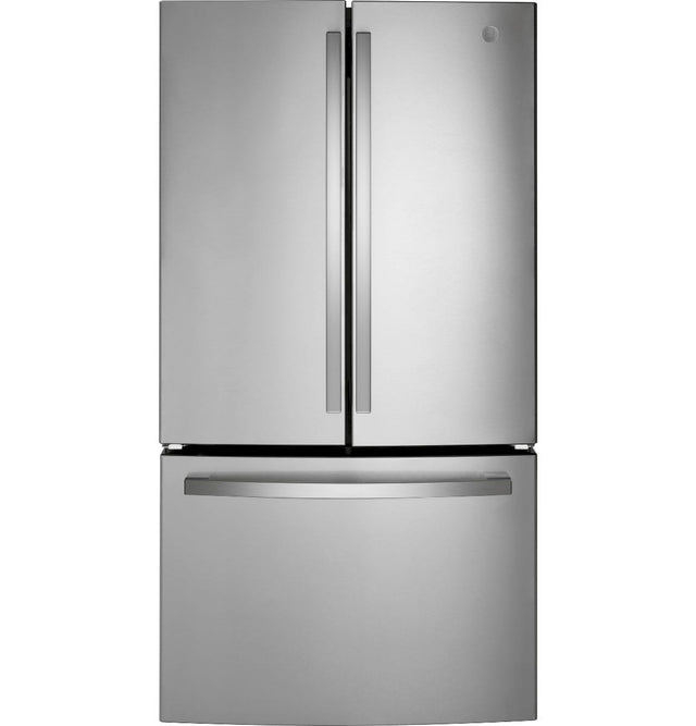 GE ENERGY STAR 21.9 Cu. Ft. Fingerprint Resistant Counter-Depth French-Door Refrigerator GWE22JYMFS