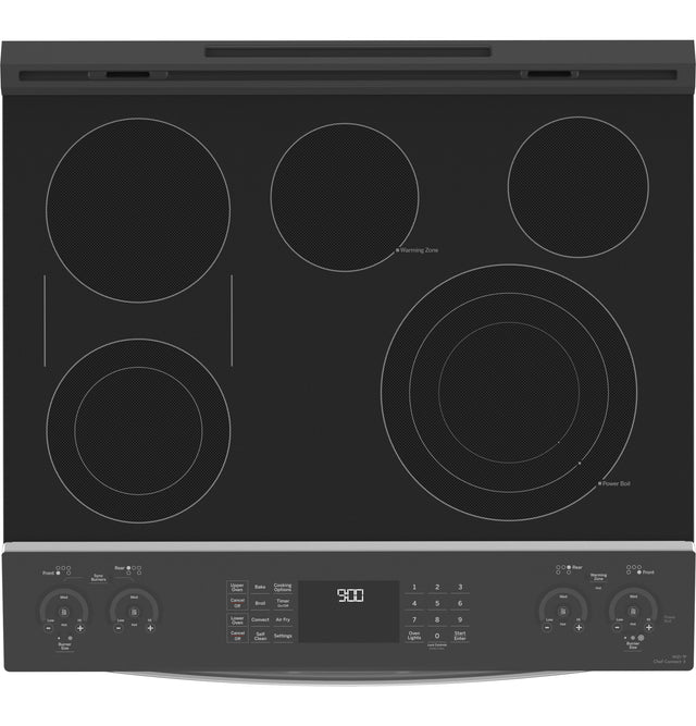 GE Profile Series 30" Slide-In Electric Double Oven Convection Range PS960YPFS