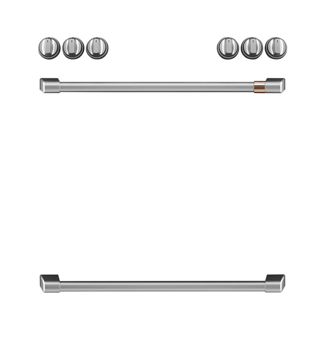 CAFÉ™ Front Control Electric Knobs and Handles - Brushed Stainless CXFCEHKPMSS