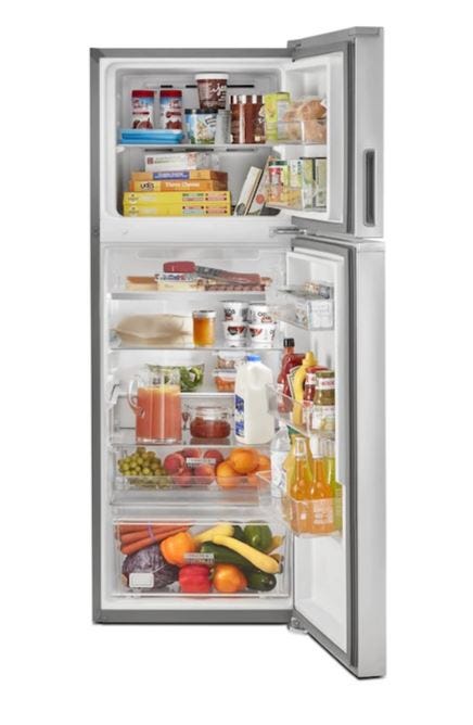 Whirlpool 24-inch Wide Small Space Top-Freezer Refrigerator - 12.9 cu. ft. WRT313-Fingerprint Resistant Stainless Steel