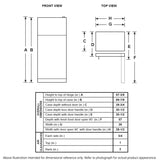Hotpoint 17.5 Cu. Ft. Recessed Handle Top-Freezer Refrigerator HPS18BTNRWW