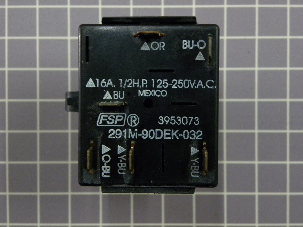 Kenmore Washer Cycle Switch 3953073