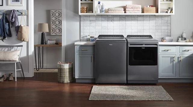 Whirlpool 7.4 cu. ft. Top Load Gas Dryer with Advanced Moisture Sensing WGD8127LC