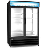 Kelvinator 48CF TWO DOOR FREEZER MERCHANDISER - Black Painted Steel KCHGM48F