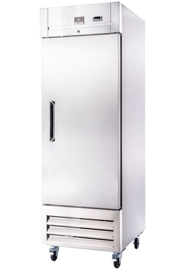 Kelvinator SINGLE DOOR REACH IN FREEZER E STAR - Stainless Steel KCHRI27R1DFE