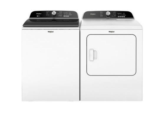 7.0 Cu. Ft. Whirlpool® Top Load Electric Dryer with Moisture Sensor WED6150PW