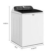 5.2–5.3 Cu. Ft. Whirlpool® Top Load Washer with Removable Agitator WTW6157PW