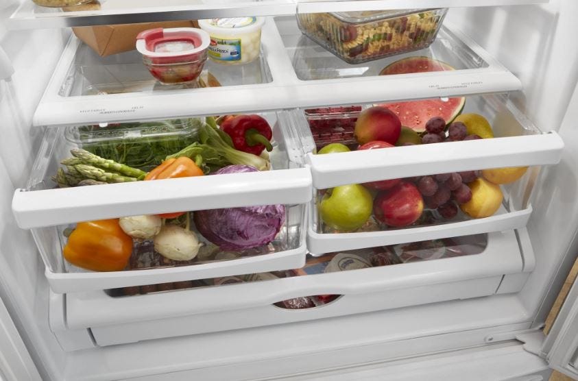 Whirlpool 33-inch Wide French Door Refrigerator - 22 cu. ft WRFF5333PV