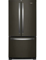 Whirlpool 33-inch Wide French Door Refrigerator - 22 cu. ft WRFF5333PV-Black Stainless