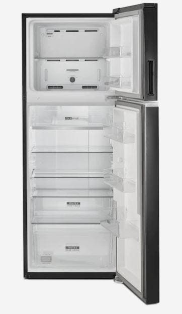 Whirlpool 24-inch Wide Small Space Top-Freezer Refrigerator - 12.9 cu. ft. WRT313-Black