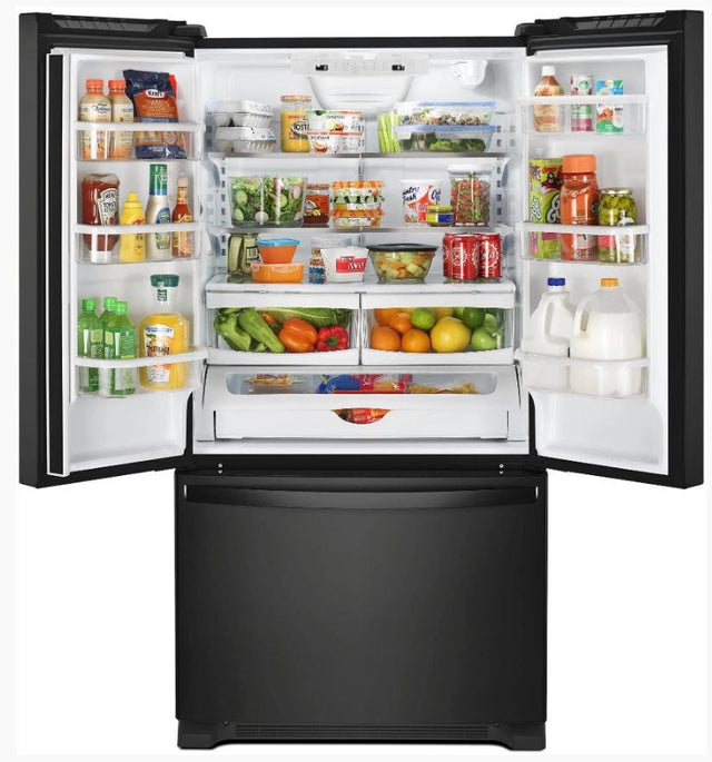 Whirlpool 33-inch Wide French Door Refrigerator - 22 cu. ft WRFF5333PB-Black