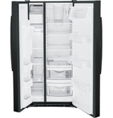 GE® ENERGY STAR® 27.9 Cu. Ft. Side-By-Side Refrigerator with Extra Tall Dispenser and In-Door Icemaker GSS23GGPBB