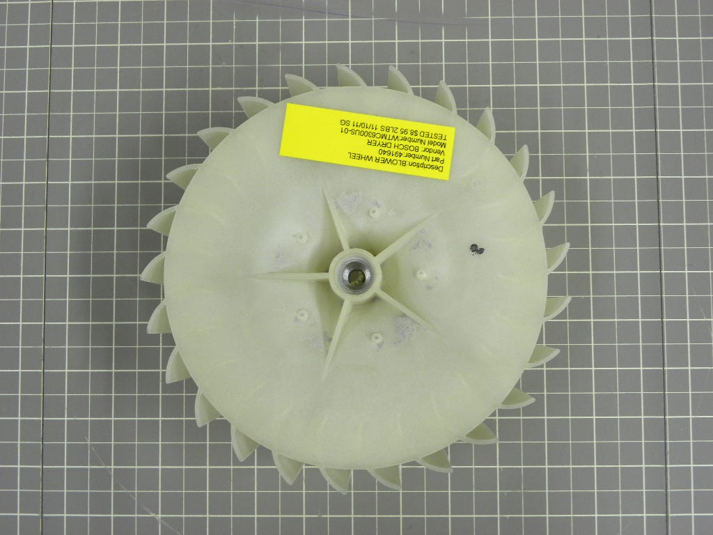 Bosch Dryer Blower Wheel 491640