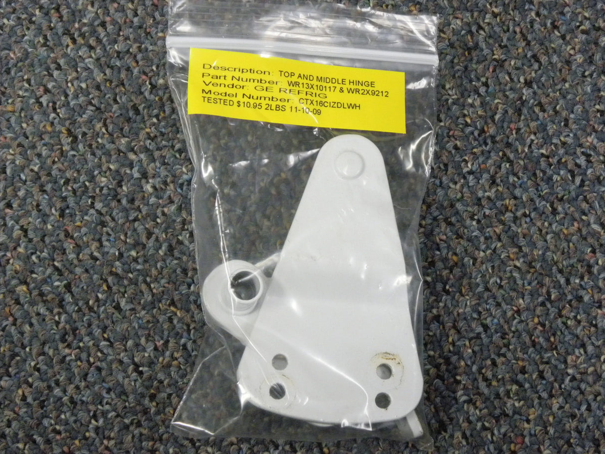 GE Refrigerator Top and Middle Hinge WR13X10117