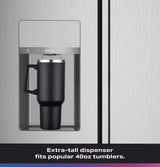 GE Profile™ ENERGY STAR® 27.8 Cu. Ft. Side-By-Side Refrigerator with Hands-Free AutoFill and CustomSize™ Ice PSE28QYYFS