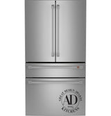 Café™ ENERGY STAR® 23.2 Cu. Ft. Smart Counter-Depth 4-Door French-Door Refrigerator With Dual-Dispense AutoFill Pitcher CJE23DP2WS1