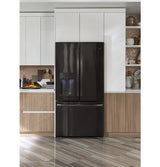 GE Profile Series ENERGY STAR 22.2 Cu. Ft. Counter-Depth French-Door Refrigerator PYE22KBLTS