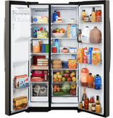 GE 23.6 Cu. Ft. Counter-Depth Side-By-Side Refrigerator with Extra Tall Dispenser and In-Door Icemaker GZS24NMYES