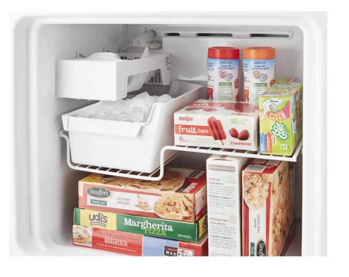 Whirlpool 24-inch Wide Small Space Top-Freezer Refrigerator - 12.9 cu. ft. WRT313CZLB