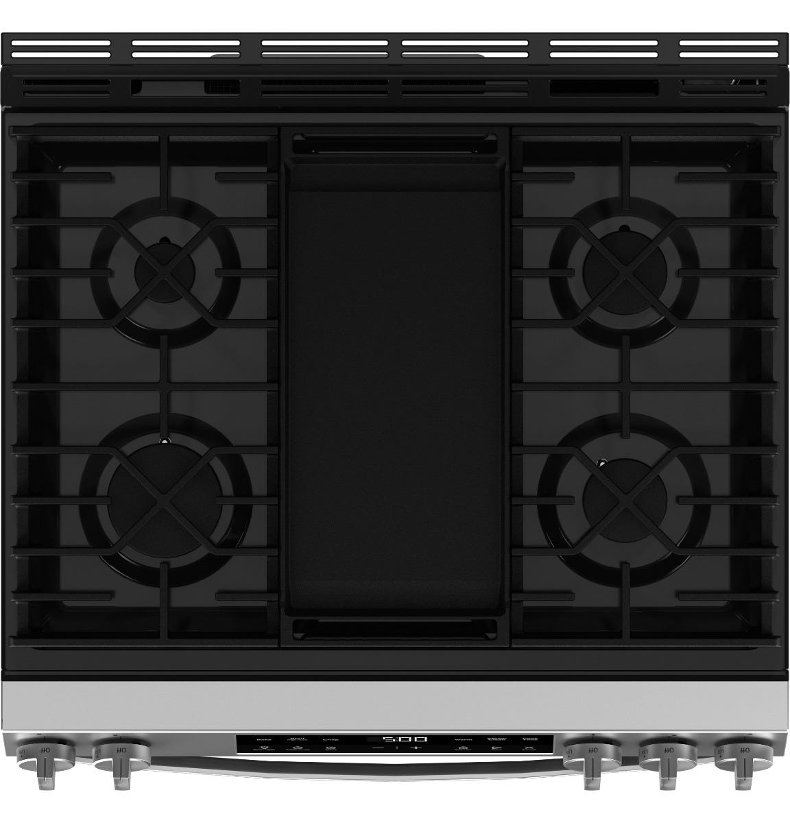 GE® 30" Slide-In Front Control Gas Range with Crisp Mode GGS500SVSS