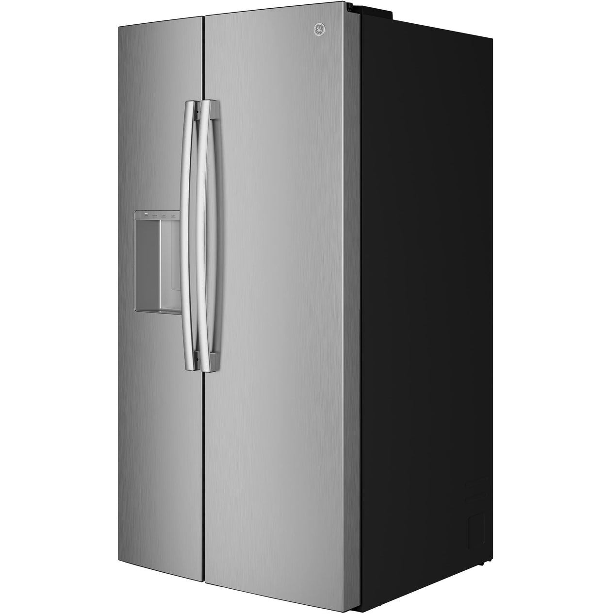 GE® 27.7 Cu. Ft. Side-By-Side Refrigerator with LED Light Walls and Extra Tall Dispenser GSS28PYYFS