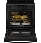 GE® 30" Slide-In Electric Range GRS500PVBB