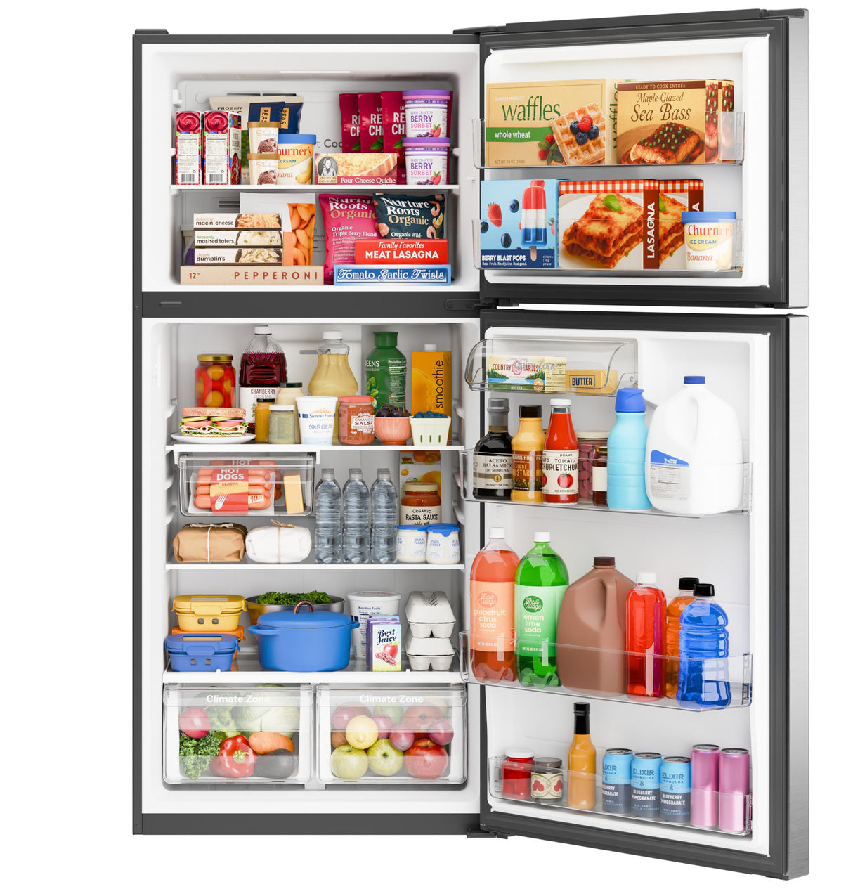 GE® 21 Cu. Ft. Garage Ready Top-Freezer Refrigerator GPS21KYZFS