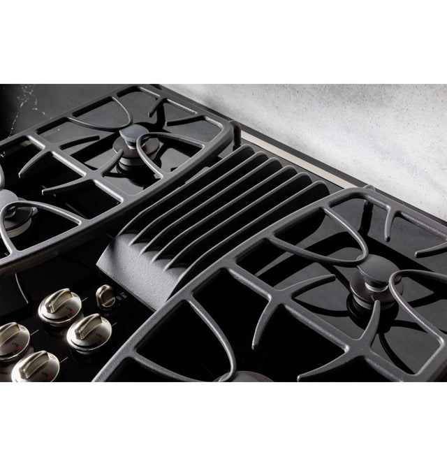 GE Profile™ 30" Built-In Gas Downdraft Cooktop PGP9830DRBB