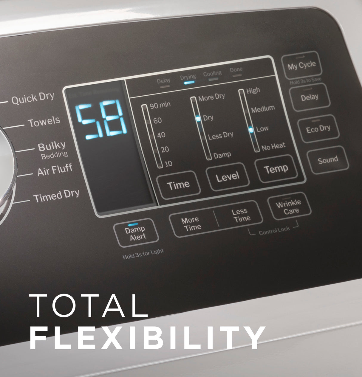 GE® 7.4 cu. ft. Capacity Electric Dryer with Up To 120 ft. Venting and Sensor Dry GTD58EBPVDG