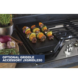 GE Profile™ 30" Built-In Tri-Ring Gas Cooktop with 5 Burners and Included Extra-Large Integrated Griddle PGP9030SLSS