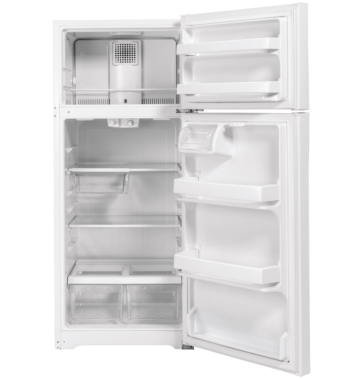 GE ENERGY STAR 16.6 Cu. Ft. Top-Freezer Refrigerator GTE17GTNRWW