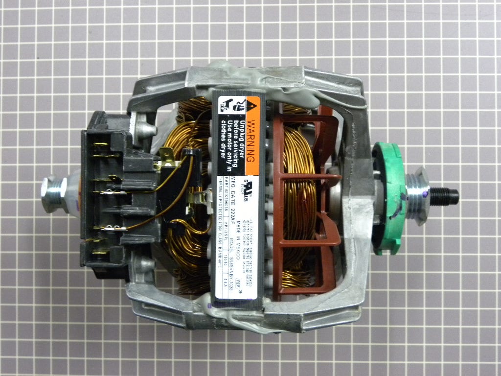 Whirlpool Dryer Motor W10007310