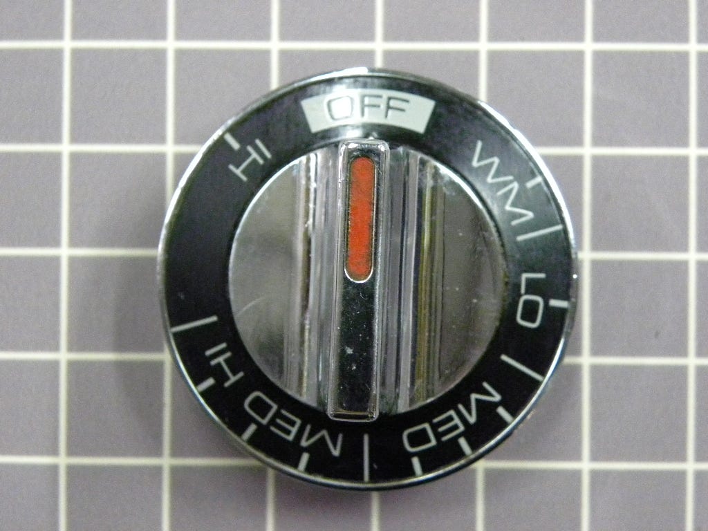 Burner Control Knob WB3X480