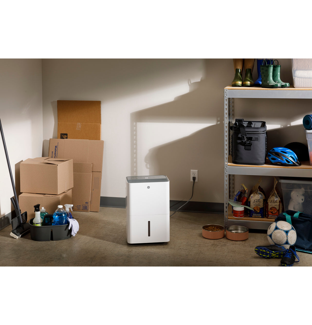 GE® 22 Pint Portable Dehumidifier with Smart Dry for Damp Spaces ADYR22LC