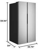 GE Profile™ ENERGY STAR® 29 Cu. Ft. Side-By-Side Refrigerator with Dual-Dispense AutoFill Pitcher and CustomSize™ POE29QYYFS