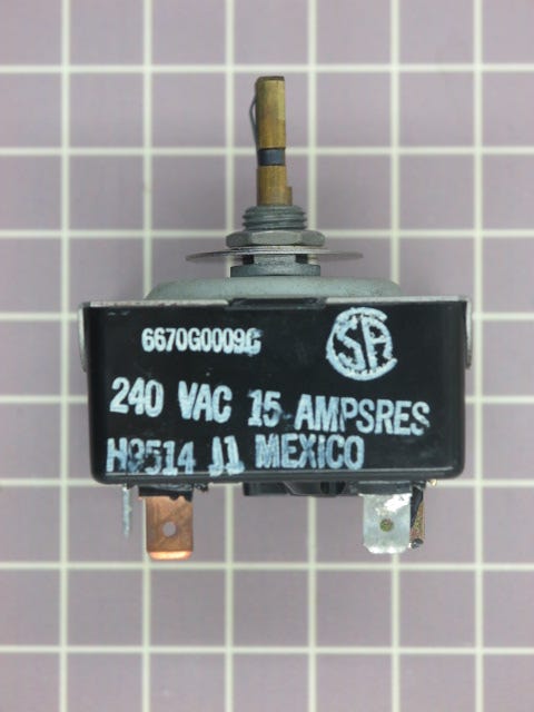 Control Switch (15A) 14-61-258