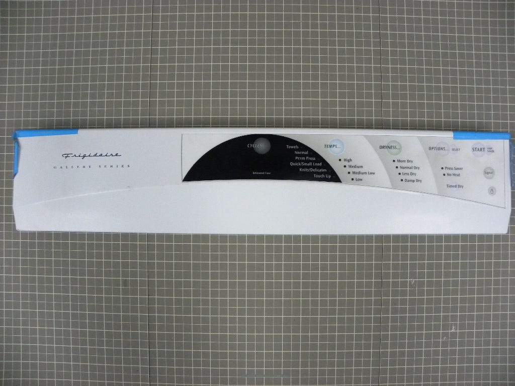Electrolux Dryer Touch Pad and Control Panel 134208350