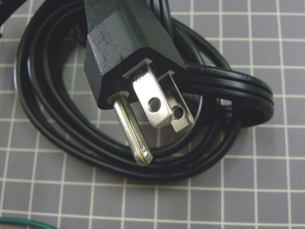 GE Microwave AC Cord with Plug WB18X10270