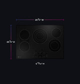 GE Profile™ 30" Built-In Touch Control Electric Cooktop PEP9030DTBB