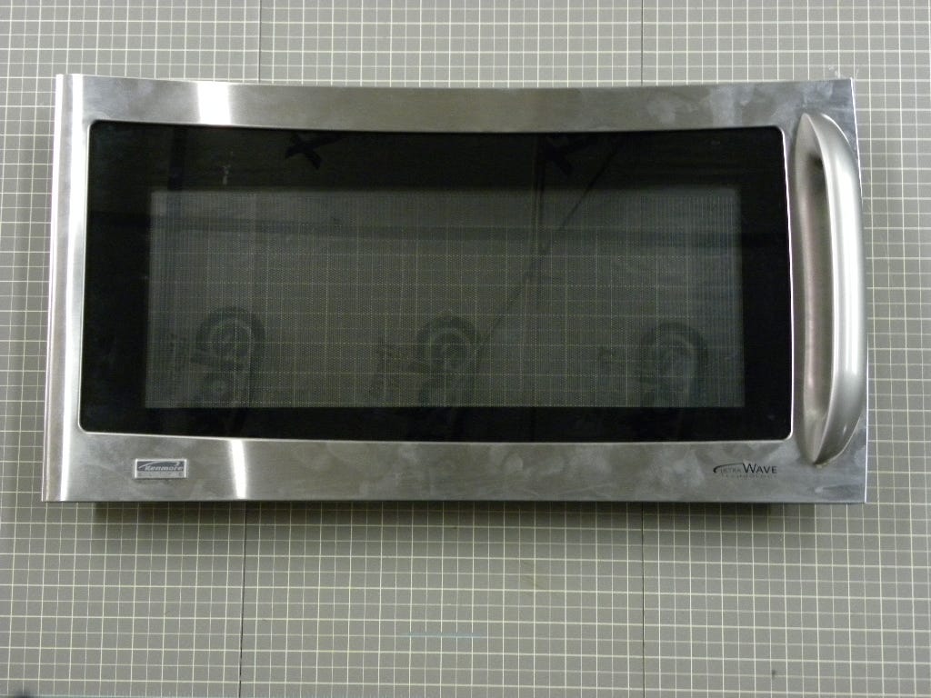 Kenmore Microwave Complete Door (Stainless) 3581W1A377D